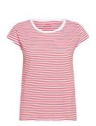 Organic Jersey Stripe Teasy Tee Fav Tops T-shirts & Tops Short-sleeved...