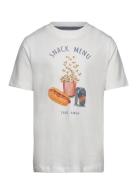 T-Shirt Ss Tops T-Kortærmet Skjorte White Minymo