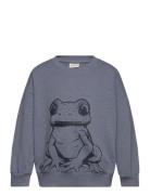 Sweatshirt Ls Tops Sweatshirts & Hoodies Sweatshirts Blue Minymo