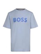 Short Sleeves Tee-Shirt Tops T-Kortærmet Skjorte Blue BOSS