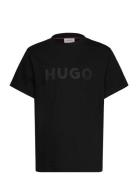 Short Sleeves Tee-Shirt Tops T-Kortærmet Skjorte Black Hugo Kids