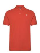 Dunda Slim Polo S\S Tops Polos Short-sleeved Red G-Star RAW