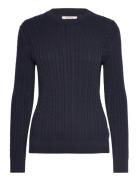 Barbour Hartland Crew Tops Knitwear Jumpers Navy Barbour