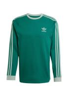 3-Stripes Ls T Sport T-Langærmet Skjorte Green Adidas Originals