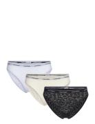 Bikini 3Pk Trusser, Tanga Briefs Black Calvin Klein