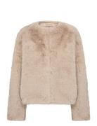 Sc-Naida Outerwear Faux Fur Beige Soyaconcept