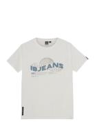 T-Shirt Ibjeans Tops T-Kortærmet Skjorte White Indian Blue Jeans