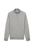 Pullover Long Sleeve Tops Knitwear Half Zip Jumpers Grey Marc O'Polo