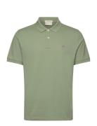 Reg Shield Ss Pique Polo Tops Polos Short-sleeved Green GANT