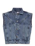 Tnd Vichy Tops Vests Blue TUMBLE 'N DRY