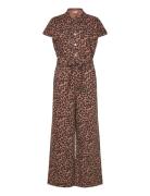 Mathildell Jumpsuit Ss Bottoms Jumpsuits Brown Lollys Laundry