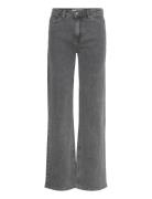 Srwilla Midwaist Wide Jeans Bottoms Jeans Wide Grey Soft Rebels