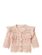 Nbfdamia Ls Knit Card Lil Tops Knitwear Cardigans Pink Lil'Atelier