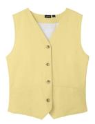 Nlfhynthe Sl Waistcoat Tops Vests Yellow LMTD