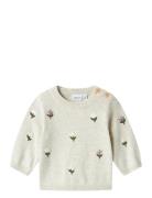 Nbffaflow Ls Knit Tops Knitwear Pullovers Cream Name It