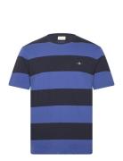 Bar Stripe Ss T-Shirt Tops T-Kortærmet Skjorte Navy GANT