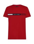 Hilfiger Chest Insert Tee Tops T-Kortærmet Skjorte Red Tommy Hilfiger