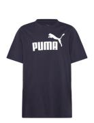 Ess No. 1 Logo Tee B Tops T-Kortærmet Skjorte Navy PUMA