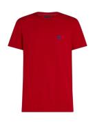 Monogram Imd Tee Tops T-Kortærmet Skjorte Red Tommy Hilfiger