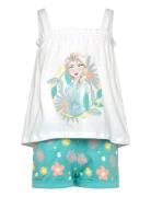 T Shirt + Short Sets Sets With Short-sleeved T-shirt White Frost