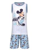 Pyjama Pyjamassæt White Mickey Mouse