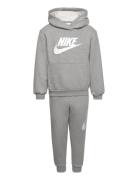 F8-Fleece Pant Set Sport Tracksuits Grey Nike