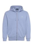 Loopback Fleece Full-Zip Hoodie Tops Sweatshirts & Hoodies Hoodies Blu...