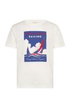 Graphic Ss T-Shirt Tops T-Kortærmet Skjorte White GANT