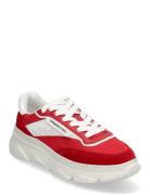 Cph56 Leather Mix Leo/White Low-top Sneakers Red Copenhagen Studios