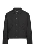 Relaxed Jacket Tynd Jakke Black Weekday