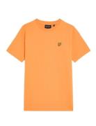 Plain T-Shirt Tops T-Kortærmet Skjorte Orange Lyle & Scott