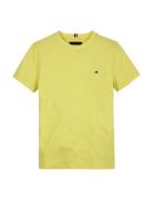 Essential Cotton Reg Tee Ss Tops T-Kortærmet Skjorte Yellow Tommy Hilf...