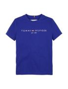 U Corp Logo Ess Tee Ss Tops T-Kortærmet Skjorte Blue Tommy Hilfiger