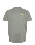 Ua Tech Textured Ss Tops T-Kortærmet Skjorte Green Under Armour