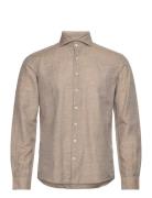 1927: Cotton/Lin Shirt Wf L/S Tops Shirts Linen Shirts Beige Lindbergh...