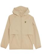 Hooded Windbreaker Jacket Outerwear Jackets & Coats Windbreaker Beige ...