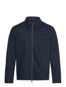 Julius Cotton Twill Overshirt Designers Overshirts Navy J. Lindeberg