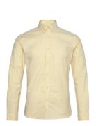 Yarn Dyed Oxford Superflex Shirt Tops Shirts Casual Yellow Lindbergh