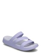 Getaway Strappy Shoes Summer Shoes Sandals Pool Sliders Purple Crocs