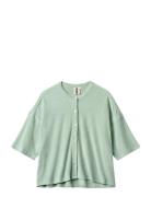 Naram Over D Shirt Tops Shirts Short-sleeved Green Bongusta