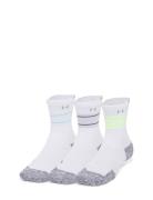 Ua Velociti Run Cush 3P Crew Sport Women Sport Clothing Sport Socks Wh...