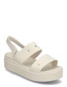 Brooklyn 4U Shoes Summer Shoes Platform Sandals Cream Crocs