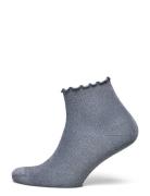 Lis Glitter Short Socks Lingerie Socks Footies-ankle Socks Blue Mp Den...