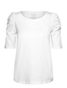 Cwadrienne - T-Shirt Tops T-shirts & Tops Short-sleeved White Claire W...