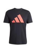 Tr-Es Fr Logo T Sport T-Kortærmet Skjorte Black Adidas Performance