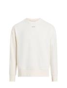 Nano Logo Sweatshirt Tops Sweatshirts & Hoodies Sweatshirts White Calv...
