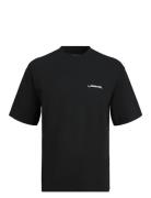 Jorgreenpoint Back Graphic Tee Ss Ln Jnr Tops T-Kortærmet Skjorte Blac...
