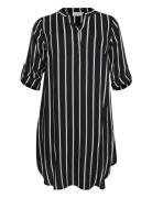 Kcmilana Shirt Dress Kort Kjole Black Kaffe Curve