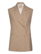 Mmphiline Roy Vest Blazers Sleeveless Blazers Beige MOS MOSH
