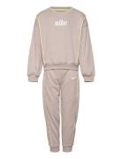 Nkg Essentials Crew Set Sport Sweatsuits Brown Nike